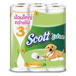 ราคาต่อห่อ-กระดาษชำระ Scott Extra Super Jumbo Roll 24 ม้วน