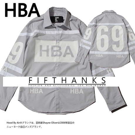 美品 HOOD BY AIR. ロングコート 黒 HBA ロゴ 69 フードバイ 最新