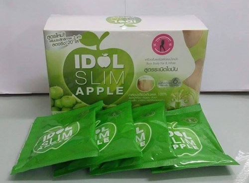 ไอดอล สลิม แอปเปิ้ล IDOL SLIM APPLE เครื่องดื่มผลไม้เพื่อลดน้ำหนัก กล่องเดียวเห็นผล 100 % ลดหน้าท้อง ต้นแขน ต้นขา แขนเล็ก ขาเรียว หน้าท้องแบนราบ