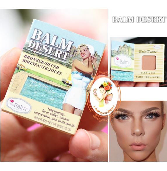 **พร้อมส่ง**The Balm Balm Desert ขนาดทดลอง 0.8 g. หน้าสวยเด่นแบบผิวบ่มแดดด้วยบรอนเซอร์เนื้อฝุ่น เกลี่ยง่าย ติดทนนาน แถมยังสามารถใช้เป็นบลัชออนได้อีกด้วย 