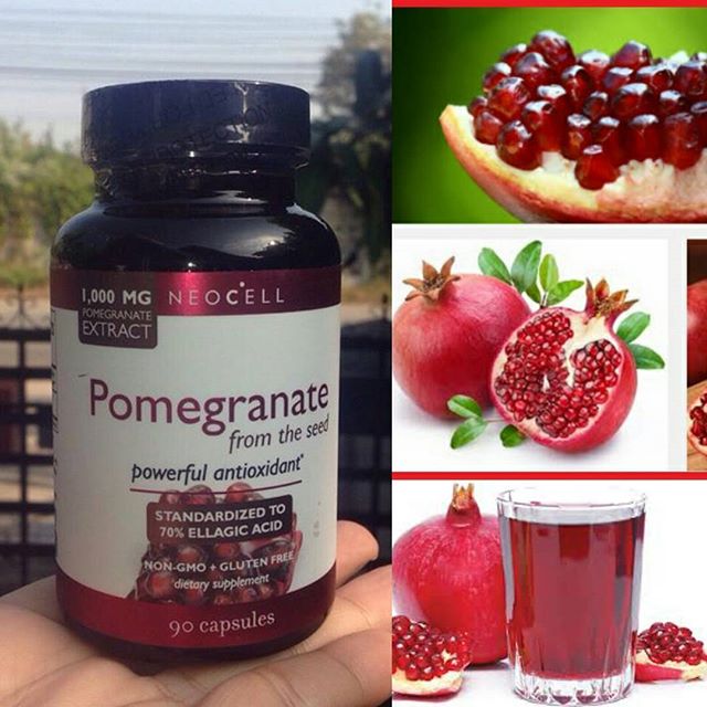 Neocell Pomegranate from the Seed 1000 mg. 90 แคปซูล อาหารเสริมสารสกัดจากทับทิมเข้มข้น เพื่อผิวขาวอมชมพู ช่วยต้านการเกิดริ้วรอย รอยเหี่ยวย่น กระตุ้นการสร้างคอลลาเจนในผิว เร่งซ่อมแซมผิวที่เสื่อมโทรม คงความชุ่มชื้นให้ผิวเนียนนุ่ม ทั้งยังอุดมด้วย