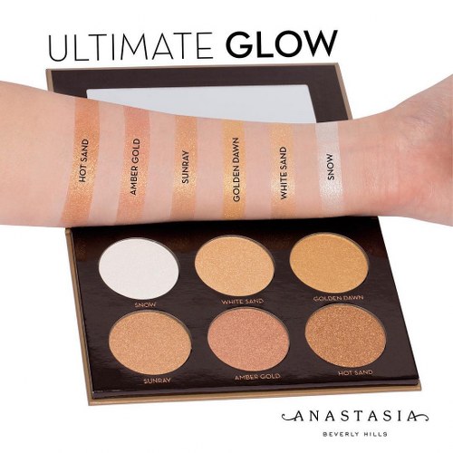 *พร้อมส่ง*Anastasia Beverly Hills Ultimate Glow Kit Holiday 2016 Limited Edition พาเลทไฮไลท์จาก Anastasia ที่รวมเอาไฮไลท์ 6 สีสวยไว้ด้วยกัน เนื้อชิมเมอร์ละเอียดเปล่งประกายสวยงาม ให้สาวๆได้ไฮไลท์แก้ม จมูกและตา ช่วยกระจายแสงให้หน้าดูมีมิติค่ะ