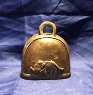 R034 ระฆัง ทองเหลืองโบราณ Antique Bronze Bell