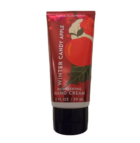 **พร้อมส่ง**Bath & Body Works Winter Candy Apple Nourishing Hand Cream 59 ml. ครีมทามือที่อุดมไปด้วยวิตามินอี และโจโจบาออยที่เข้มข้น กลิ่นหอมแบบขนมๆกลิ่นแอปเปิ้ล หอมหวานน่ารักน่ากินเชียวคะ