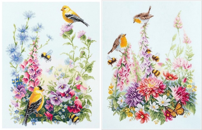 Birds and flower (ไม่พิมพ์/พิมพ์ลาย)