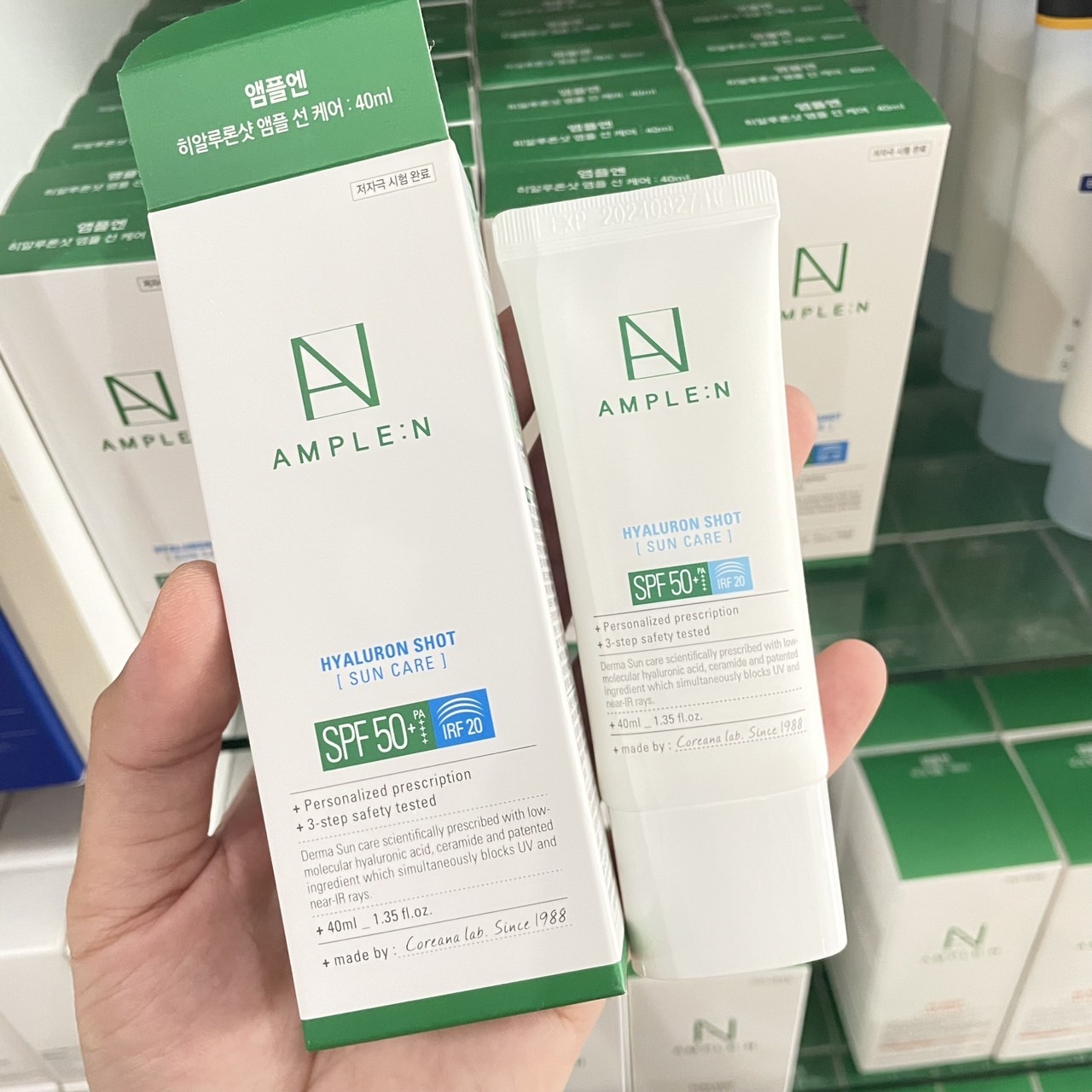 Coreana Ample N Hyaluron Shot Sun Care SPF50+ PA++++ 40 ml