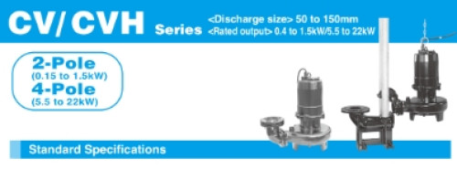 Submersible Pump Shinmaywa รุ่น CVH100/15 kw/P100C,F100B