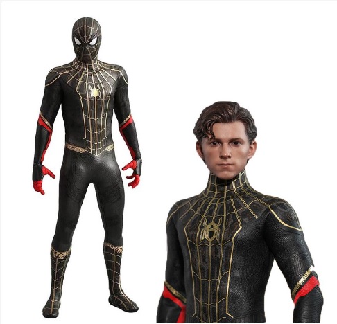 ++พร้อมส่ง++ชุดสไปเดอร์แมนสีดำทอง Spider-Man: No Way Home - Spider-Man (Black & Gold Suit)