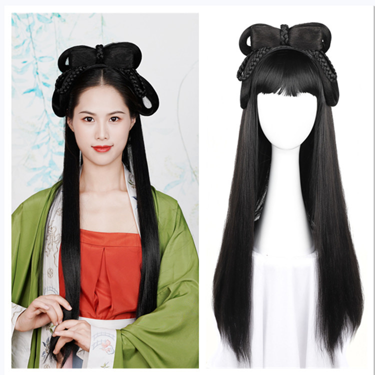 ++พร้อมส่ง++ที่คาดผมวิกผมจีนโบราณ วิกผมหนังจีน วิกผมหนังจีนกำลังภายใน Cosplay wig วิกผมแฟนซี 