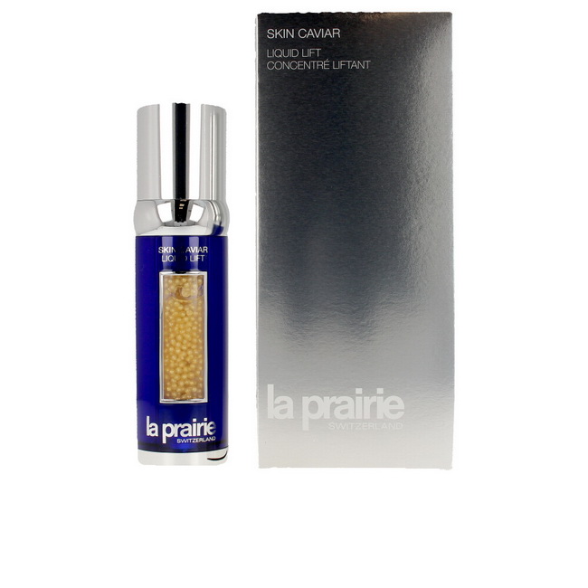 La Prairie Skin Caviar Liquid Lift ไซส์ปกติ 50 ml. เซรั่มคาเวียร์ ตัวดัง ของ Line Caviar ที่ทรงพลังและล้ำหน้าที่สุด ด้วยสองส่วนผสมคาเวียร์ใหม่ล่าสุด เพื่อผิวสวยตึงกระชับยิ่งขึ้น ริ้วรอยลดลงอย่างเห็นได้ชัด