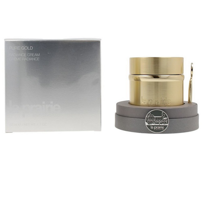 La Prairie Pure Gold Radiance Cream ไซส์จริง 50 ml. ครีมเพื่อผิวส่องประกายขั้นสุดLa Prairie ผสานทองคำบริสุทธิ์ใน Pure Gold ใหม่ล่าสุด มีประสิทธิภาพในการฟื้นบำรุงผิวที่ไร้ชีวิตชีวา ไม่ว่าจะเป็นผิวบอบบาง หยาบกร้าน ไม่กระชับ รวมถึงขาดสารอาหาร ให้กลับมาแข็งแร