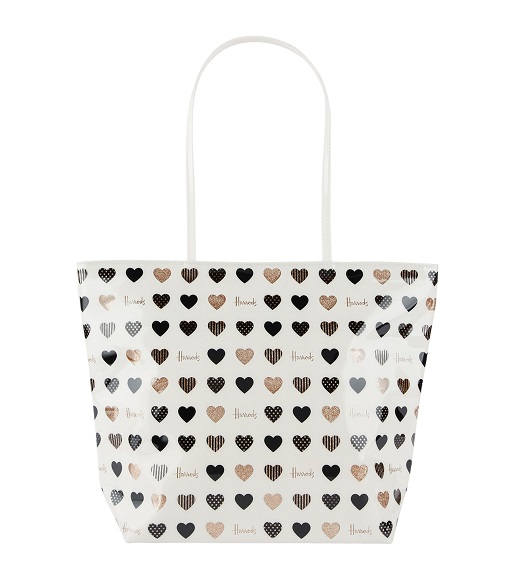 Harrods สะพายข้าง รุ่น Glitter Hearts Tote Bag***พรีออร์เดอร์