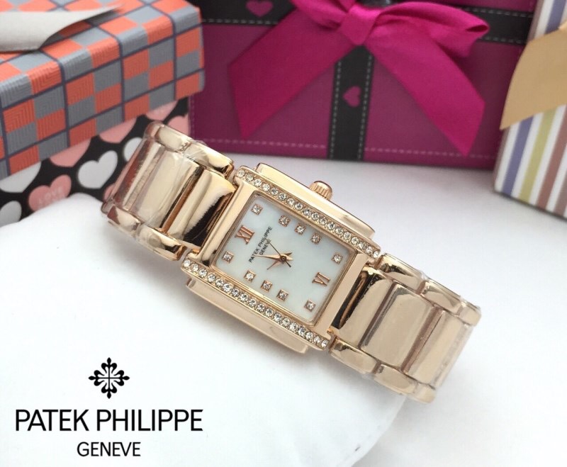 ** พร้อมส่ง ** นาฬิกาข้อมือแฟชั่น แบรนด์ สายเลส สี Rose Gold ( Patek Philippe )