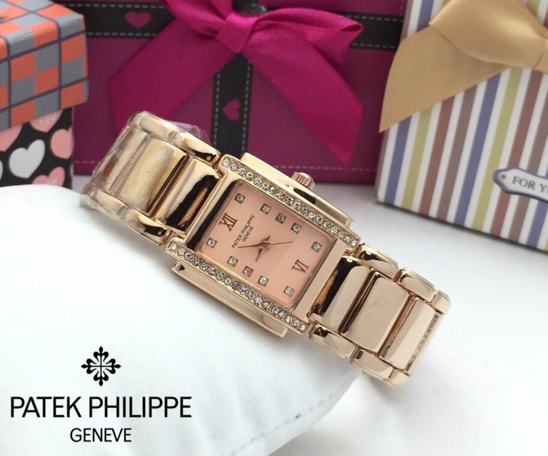 ** พร้อมส่ง ** นาฬิกาข้อมือแฟชั่น แบรนด์ สายเลส สี Rose Gold ( Patek Philippe )