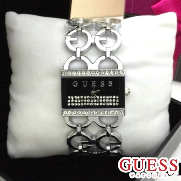 ** พร้อมส่ง ** นาฬิกาข้อมือแฟชั่น แบรนด์ สายเลส สีเงิน ( Guess )