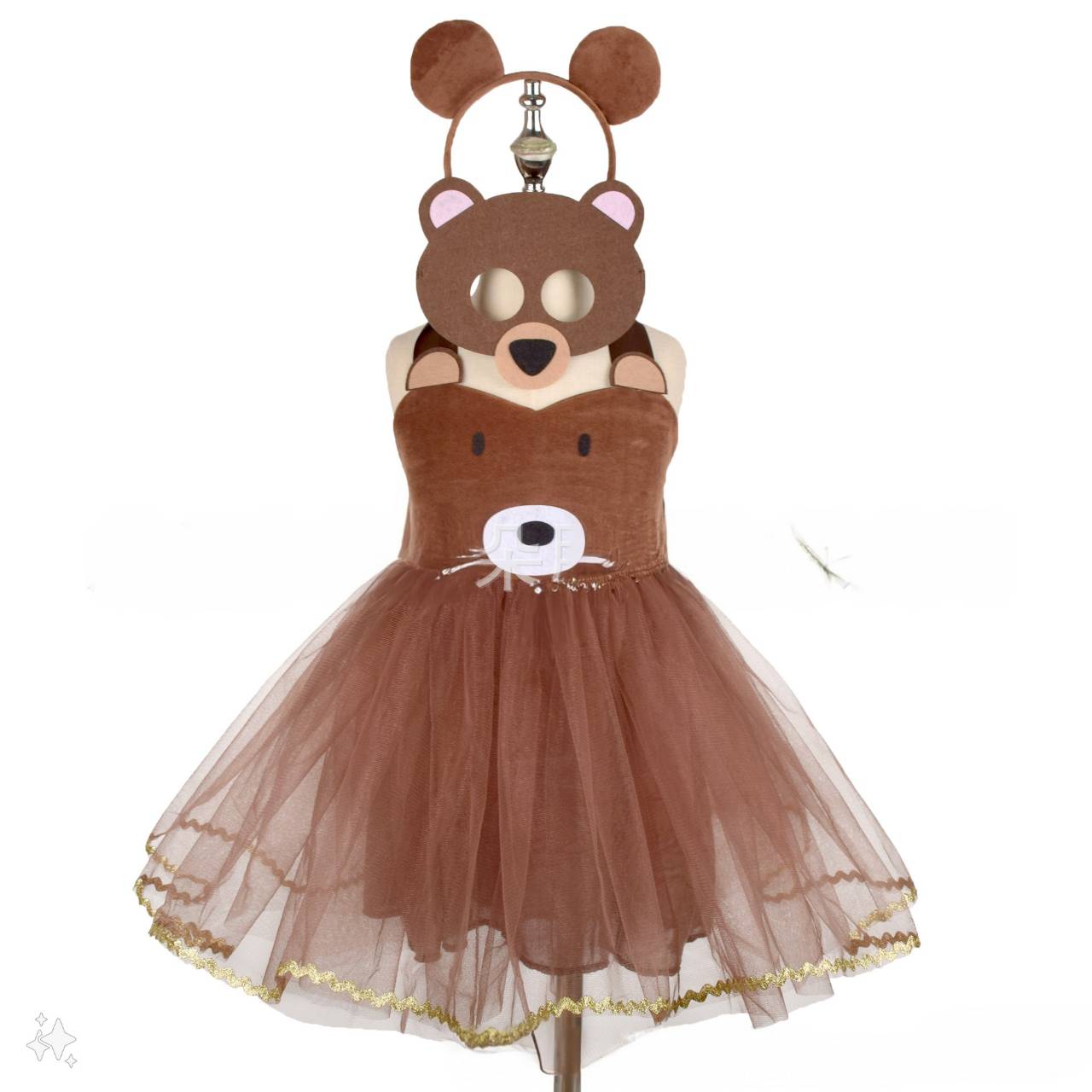 7C47 ชุดเด็กหญิง ชุดหมี เดรสหมี หน้าหมี น้องเนย บัสเตอร์แบร์ Children Butterbear Bear Dress Costumes