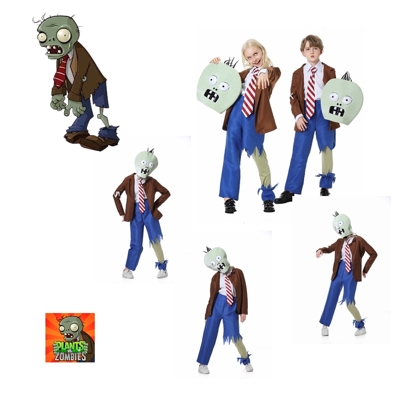 7C354.2 ชุดเด็ก ชุดซอมบี้ ชุดฮาโลวีน Children Plants vs. Zombies Halloween Costumes