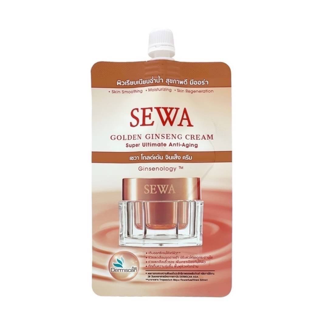 SEWA GOLDEN GINSENG CREAM เซวาโสมทองคำ (7 ml.) 1  ซอง