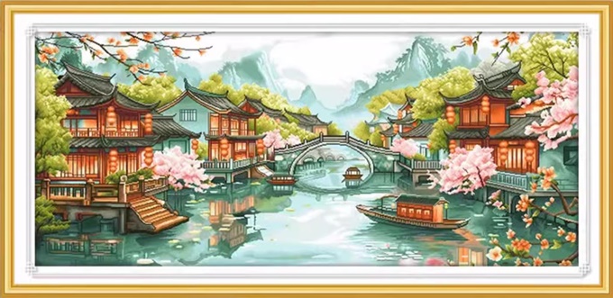 Water village (พิมพ์ลาย)