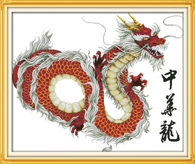 Chinese dragon (ไม่พิมพ์/พิมพ์ลาย)