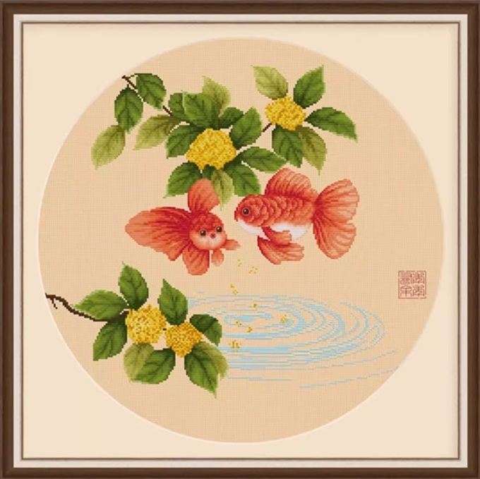 Osmanthus with Fish (พิมพ์ลาย)