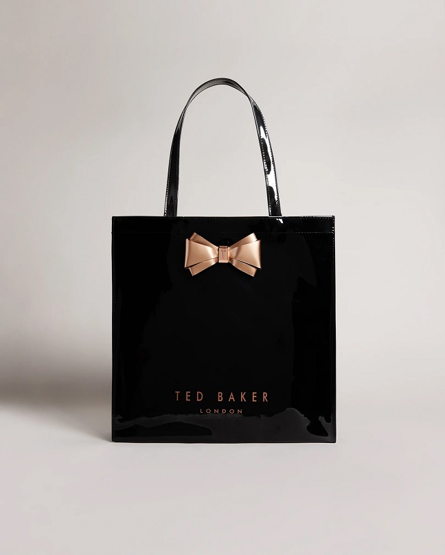 Ted Baker รุ่น Alacon Plain Bow Large Icon Bag ไซส์ L สี  black***พร้อมส่ง