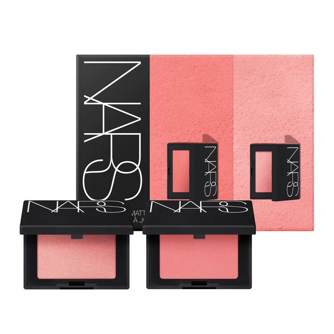 NARS Mini Orgasm Matte & Glow Blush Duo - Limited Edition 2.5g. x 2 สี ชุดเซ็ต Iconic Blush Duo บลัชออนดูโอขนาดมินิ สูตรใหม่ ในเฉดสีอันเป็นเอกลักษณ์อย่าง Orgasm และสีใหม่ Orgasm Edge เพิ่มความเพลิดเพลินเป็นสองเท่า เผยความเปล่งประกายของพวงแก้มซ้ำแล้วซ้