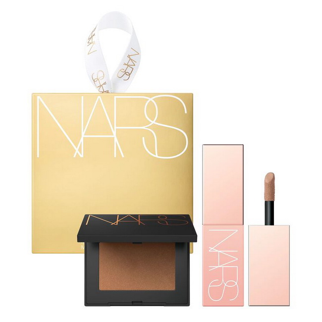 NARS Mini Laguna Cheek Duo ชุดเซ็ตดูโอ้ไอเท็มดังที่มาในสีน้ำตาลกลางจาก Nars จับคู่บลอนเซอร์และลิควิดบลัชเฉดสี Limited Edition น้ำตาลประกายทอง อัพผิวบ่มแดดเล่นแสงสวยทั้งวัน