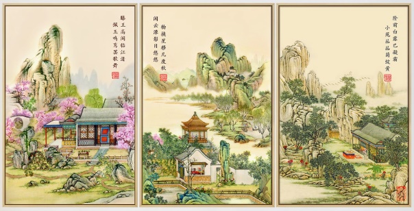 Pavilion landscape (พิมพ์ลาย)