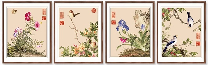 Bird and flower (พิมพ์ลาย)