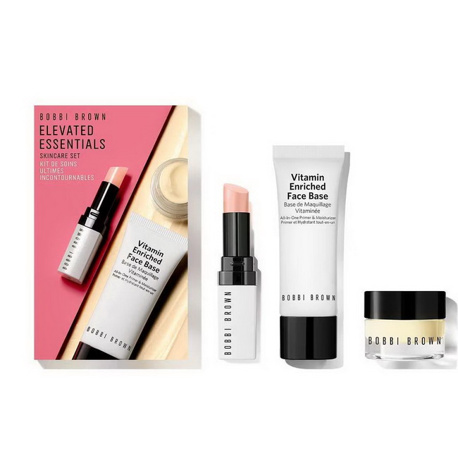 Bobbi Brown Elevated Essentials Skincare Set เซตลิมิเต็ดที่รวมตัวดังของแบรนด์มาไว้ถึง 3 ชิ้น ทั้งครีมเบสตัวดัง ครีมเบสสำหรับรอบดวงตา และลิปบาล์มทินท์ปากเฮลธ์ตี้ แต่ละชิ้นอัดแน่นคุณสมบัติแบบจัดเต็ม ทั้งเรื่องการบำรุงแบบเข้มข้น และเตรียมผิวให้สวยพร้อมรับการ