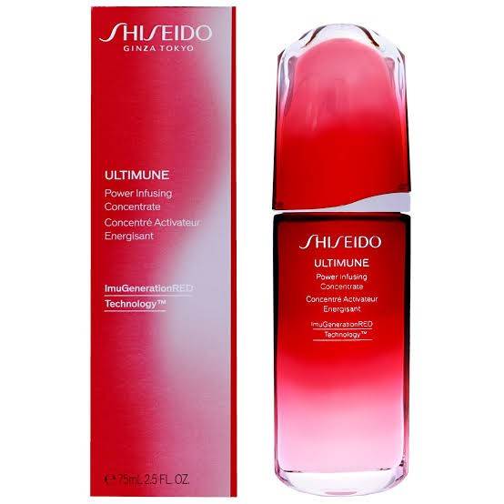 Shiseido Ultimune Power Infusing Concentrate 75 ml. เซรั่ม ULTIMUNE สูตรใหม่ ผสานวิทยาการ The Lifeblood และ ImuGenerationRED Technology ช่วยดูแลปราการผิวให้แข็งแรง พร้อมปกป้องผิวจากมลภาวะที่ต้องเจอในชีวิตประจำวัน** และอุดมด้วยสารสกัด ทรงประสิทธิภาพจากธรรม