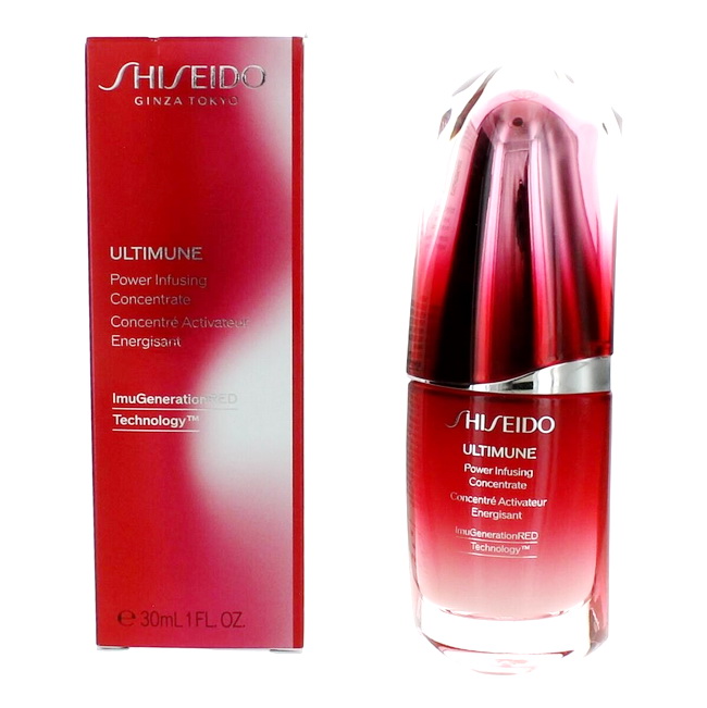 Shiseido Ultimune Power Infusing Concentrate 30 ml. เซรั่ม ULTIMUNE สูตรใหม่ ผสานวิทยาการ The Lifeblood และ ImuGenerationRED Technology ช่วยดูแลปราการผิวให้แข็งแรง พร้อมปกป้องผิวจากมลภาวะที่ต้องเจอในชีวิตประจำวัน** และอุดมด้วยสารสกัด ทรงประสิทธิภาพจากธรรม