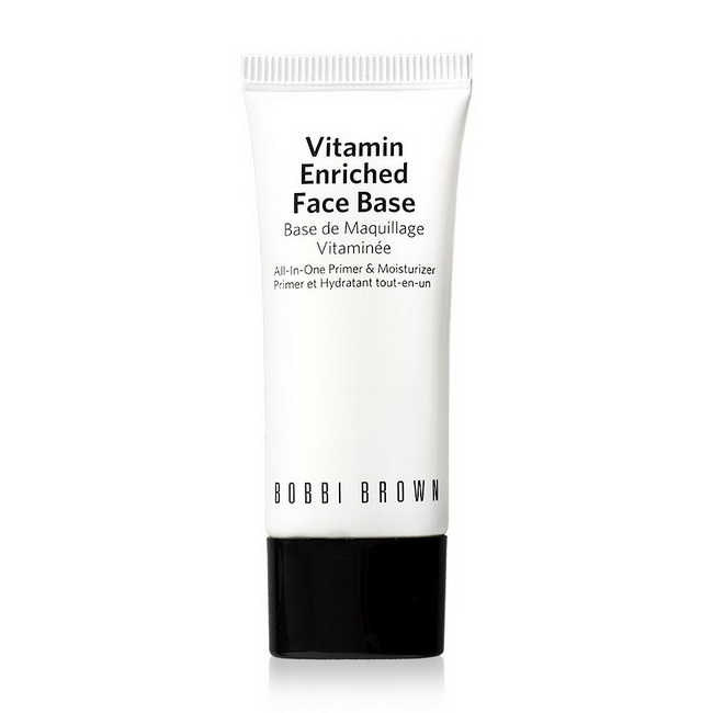 Bobbi Brown Vitamin Enriched Face Base 15 ml. ไพรเมอร์ และ มอยส์เจอไรเซอร์สูตรไม่มีส่วนผสมของน้ำมัน ผสานด้วยพลังของความชุ่มชื้นจากเชียร์บัตเตอร์และวิตามินบี  ซี และ อี กลิ่นหอมจากเกรปฟรุต และดอกเจอราเนียมช่วยให้ผิวรู้สึกสดใสเบาสบาย ผิวแลดูสุขภ