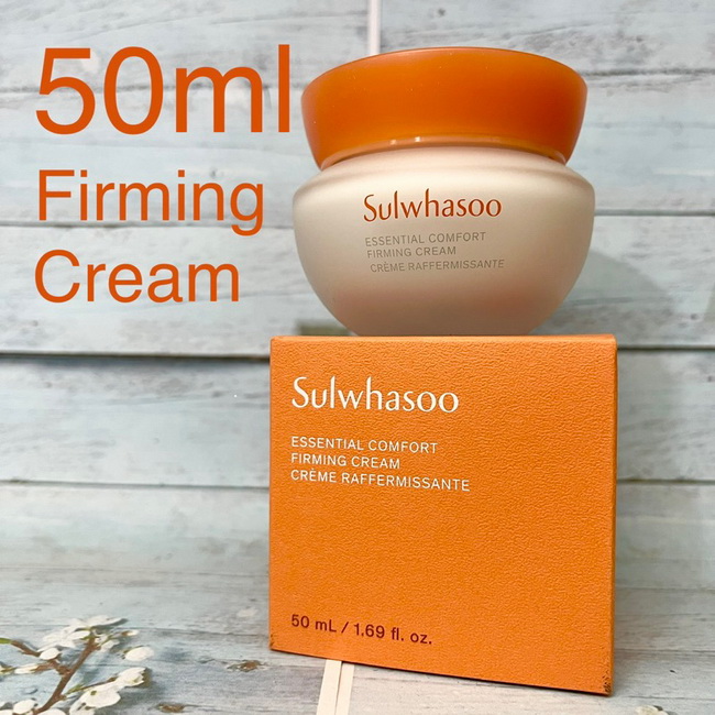 Sulwhasoo Essential Comfort Firming Cream 50 ml. สูตรใหม่ ครีมที่มอบความชุ่มชื้นและแน่นกระชับให้ผิวที่แพ้ง่าย พร้อมเสริมความแข็งแรงให้ผิวยืดหยุ่น แลดูเรียบเนียน แน่นกระชับ