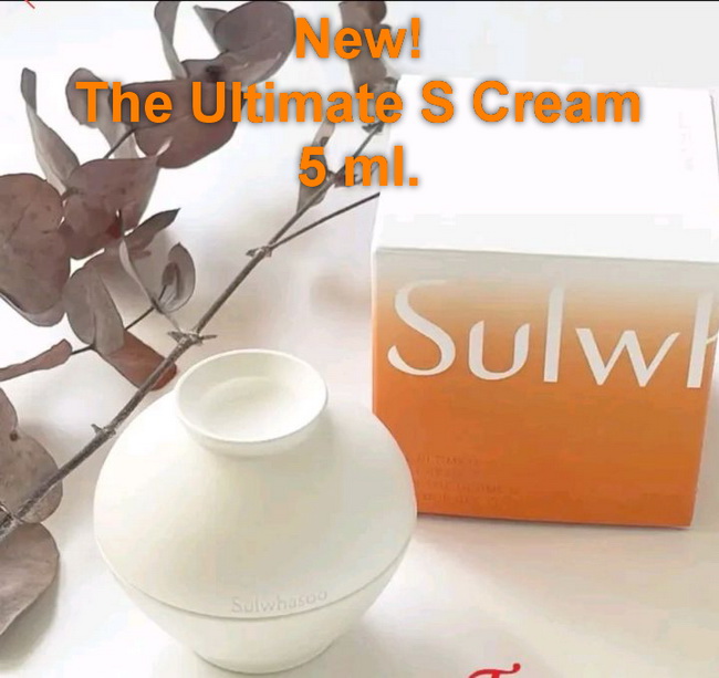 Sulwhasoo The Ultimate S Cream ขนาดทดลอง 5 ml. ที่สุดแห่งนวัตกรรมเพื่อผิวยกกระชับ และความอ่อนเยาว์ที่คุณสัมผัสได้ ด้วยครีมบำรุงเข้มข้น ฟื้นบำรุงอย่างเข้มข้นในจุดหย่อนคล้อยในแนว 7 องศาบนใบหน้าให้ดูยกกระชับ (บริเวณหางตา, โหนกแก้ม, มุมปาก และบริเวณกราม