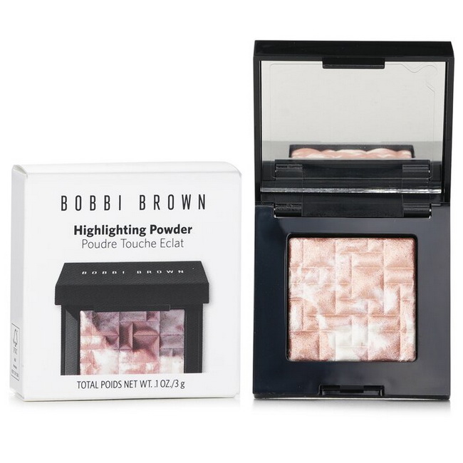 Bobbi Brown Highlighting Powder Mini 3 g สี Pink Glow ชาร์จความสนุกให้กับลุ้คสุดสวย ด้วยผลิตภัณฑ์ไฮไลท์ยอดนิยมที่อัดแน่นด้วยผลึกมุกเนียนละเอียด ล้อแสงไฟ ทั้งยังสอดแทรกด้วยส่วนผสมอันทรงคุณค่าที่คุณต้องตกหลุมรัก มอบเนื้อสัมผัสเนียนนุ่ม หยุ่นมือดุจคุชชั่น จึ