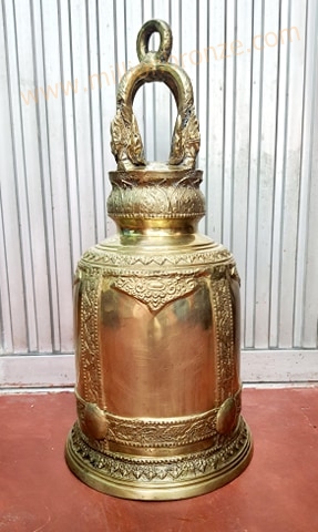 R058 ระฆังวัด ทองเหลือง กว้าง 10.5 นิ้ว Bronze Bell